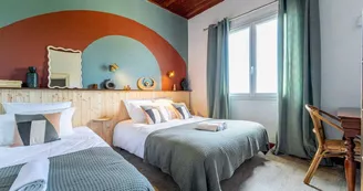 Au Bon Landais chambre bleue