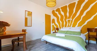 Au Bon Landais chambre jaune 3